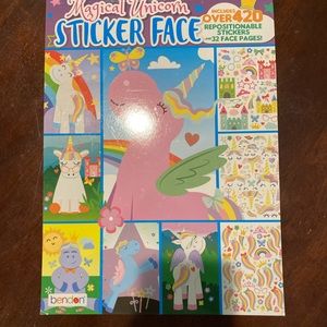 Magical Unicorn sticker face activity pad